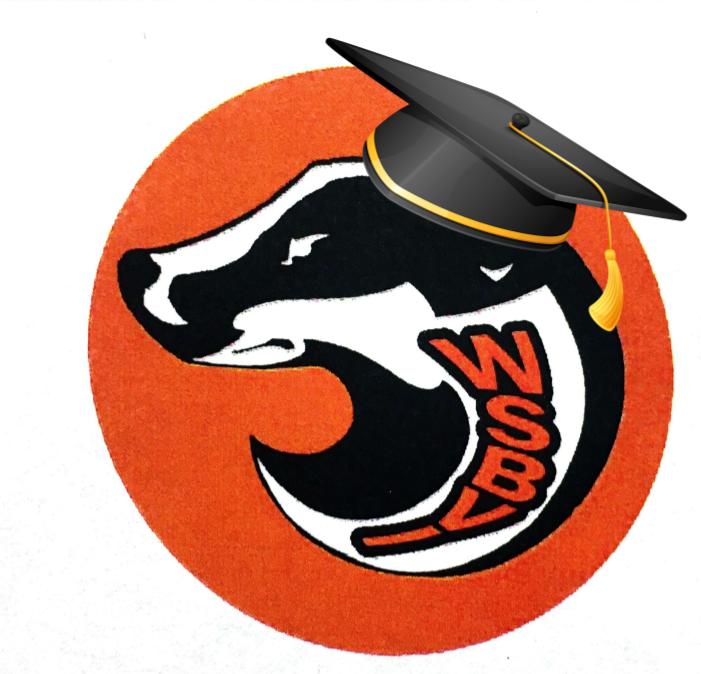 Badger Logo with Graduation Hat